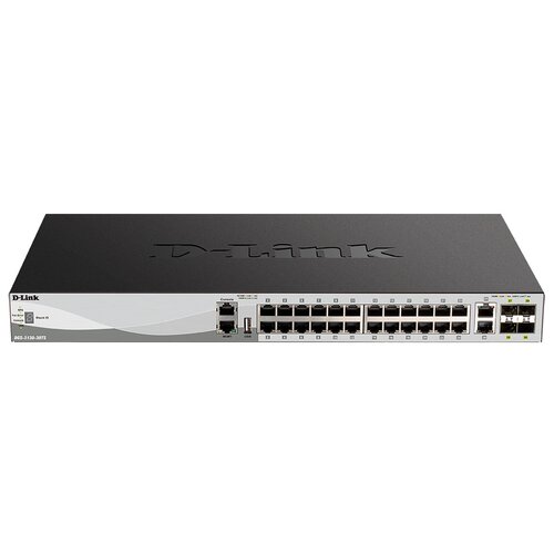 Коммутатор D-Link DGS-3130-30TS/B коммутатор d link dgs 3130 30ts 24g 2x10g 4sfp управляемый