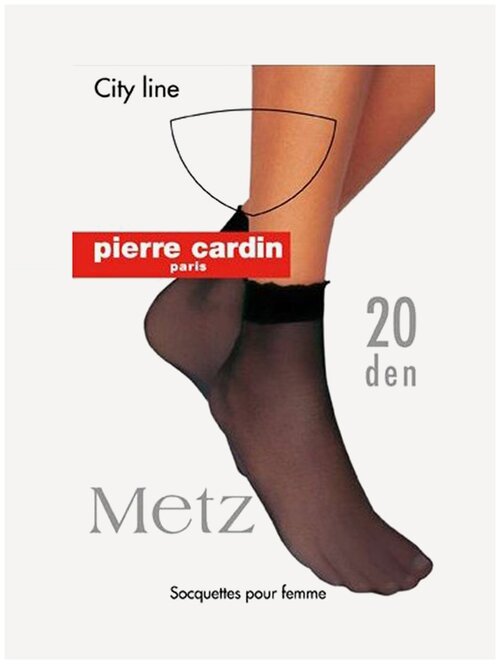 Носки Pierre Cardin, 20 den, размер OneSize, черный