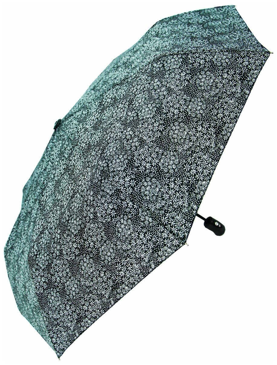 Женский складной зонт RAIN-PROOF автомат 0005/черный