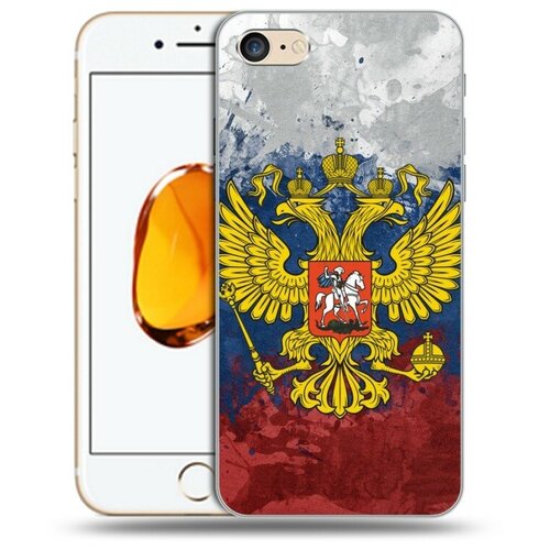 Дизайнерский силиконовый чехол для Iphone SE 2020 Российский флаг дизайнерский силиконовый чехол для iphone se 2020 кожа змей