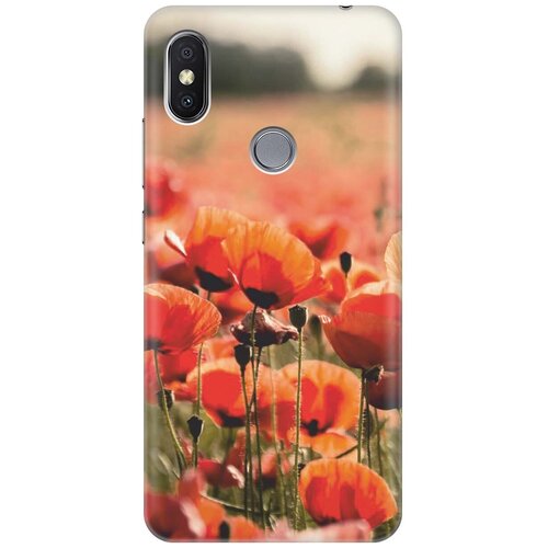 фото Re:paчехол - накладка artcolor для xiaomi redmi s2 с принтом "маки"