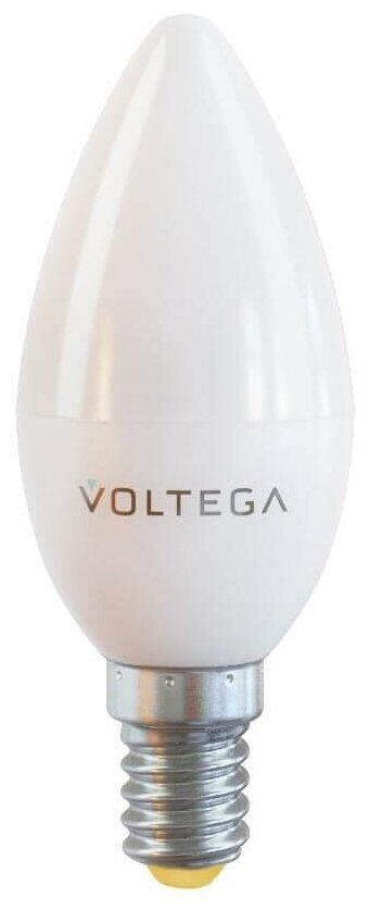 VOLTEGA Лампа светодиодная Voltega E14 7W 2800К матовая VG2-C37E14warm7W 7048