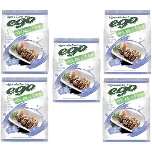 Ego соевое мясо "По-пекински" , без глютена, 80 г, 5 упаковок