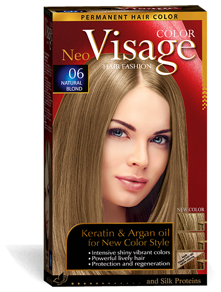 COLOR Visage Стойкая крем-краска для волос, 06 Натуральный русый / Natural Blond