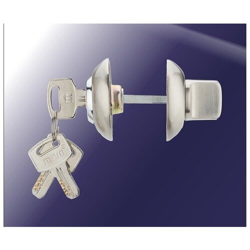 Завертка - фиксатор сантехническая с ключом MSM цвет: Матовый никель