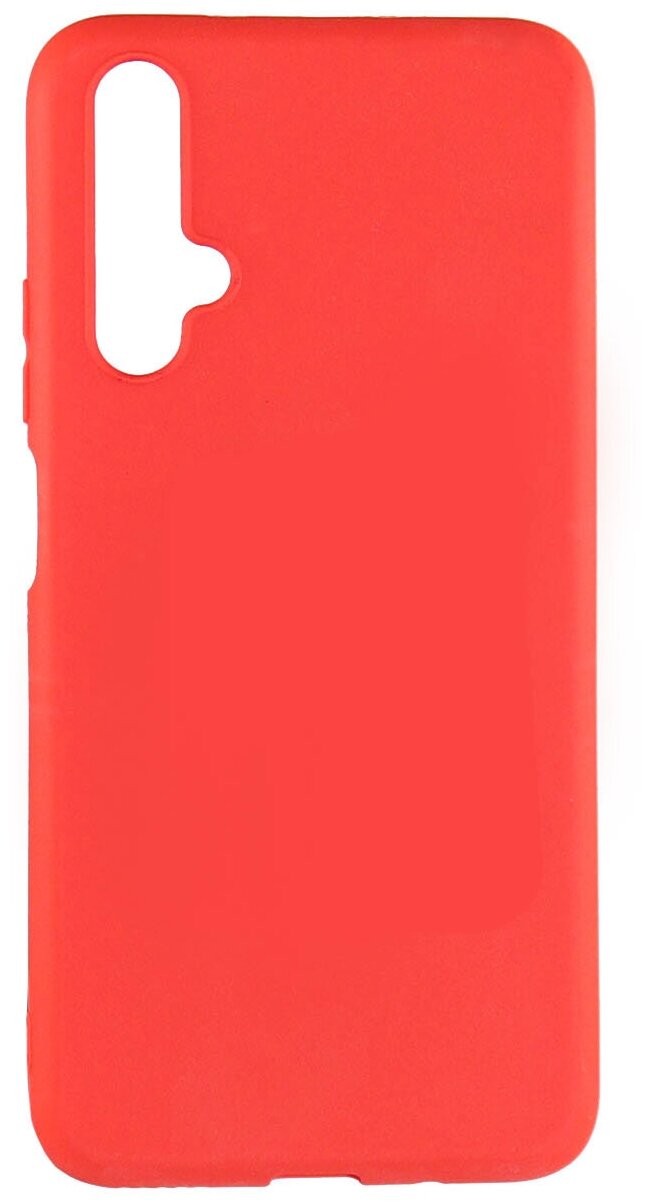 Защитный чехол TPU LuxCase для Huawei Nova 5T, Красный, 1,1 мм — фото 1