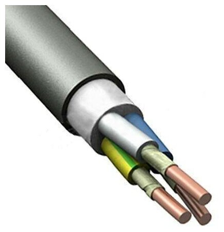 Кабель ВВГнг(А)-FRLS 3х6 (N PE) 0.66кВ (м) Элпром БП-00000123