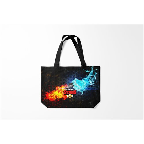 фото Сумка-шоппер / 46х35 см / геймерам / brawl stars starscrow burnettie