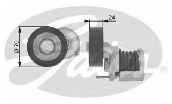 Натяжной ролик привода вспомогательных агрегатов DriveAlign , GATES T38427