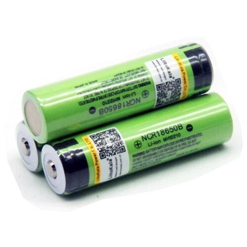 фото Аккумулятор liitokala 18650 li-ion 3.7в 3400mah выпуклый на плюсе незащищенный (ncr18650b) 3 шт.