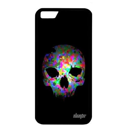 фото Защитный чехол на смартфон // iphone 6s // "череп" готичный скелет, utaupia, черный