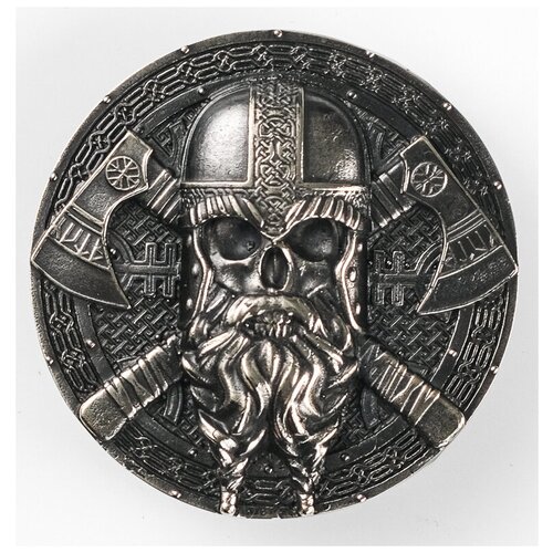 Пряжка на ремень ручной работы Викинг (нейзильбер)