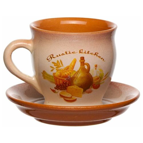 Чашка с блюдцем 300мл 827₽