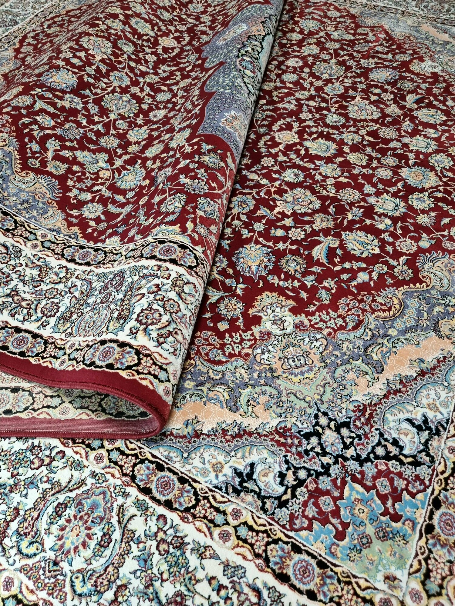 Персидский ковер Farrahi Carpet, Иран, размер 2х3 м - фотография № 5