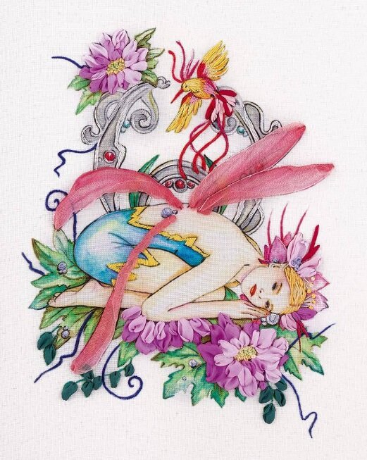 Набор для вышивания PANNA "Живая картина" JK-2042 ( ЖК-2042 ) "Фея цветов"