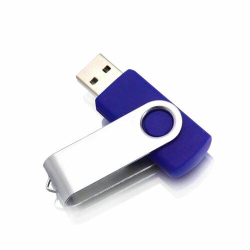 USB флешка, USB flash-накопитель, Флешка Twist, 128 МB, темно-синяя, арт. F01 USB 2.0