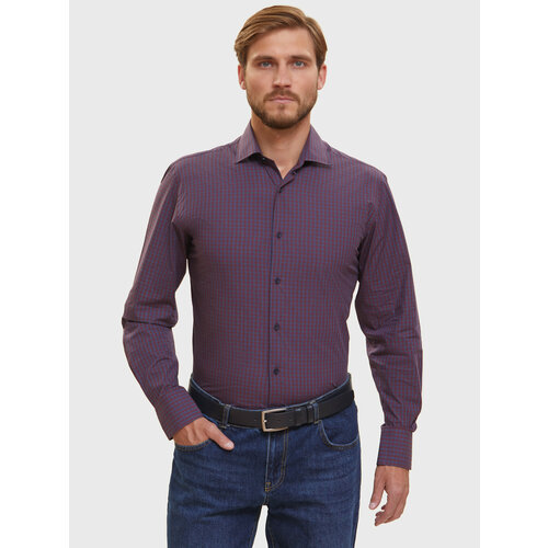 фото Рубашка kanzler, размер 45, бордовый