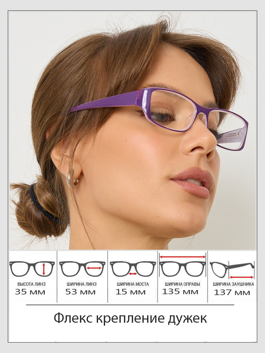 +1,5 Очки корригирующие для чтения 58-60 мм — фото 1