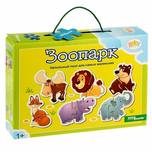 напольный пазл мозаика зоопарк baby step малые Напольный пазл-мозаика «Зоопарк» (Baby Step) (малые)