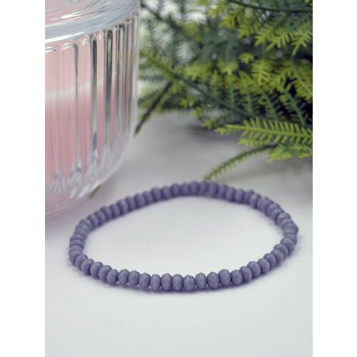 фото Браслет-цепочка натуральный камень кальцит, кальцит, 1 шт., размер 17 см, размер l, диаметр 5 см, серый нет бренда