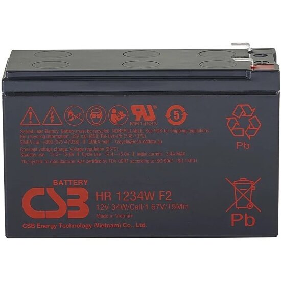 Аккумуляторная батарея для ИБП Csb HR1234W 12V/9Ah