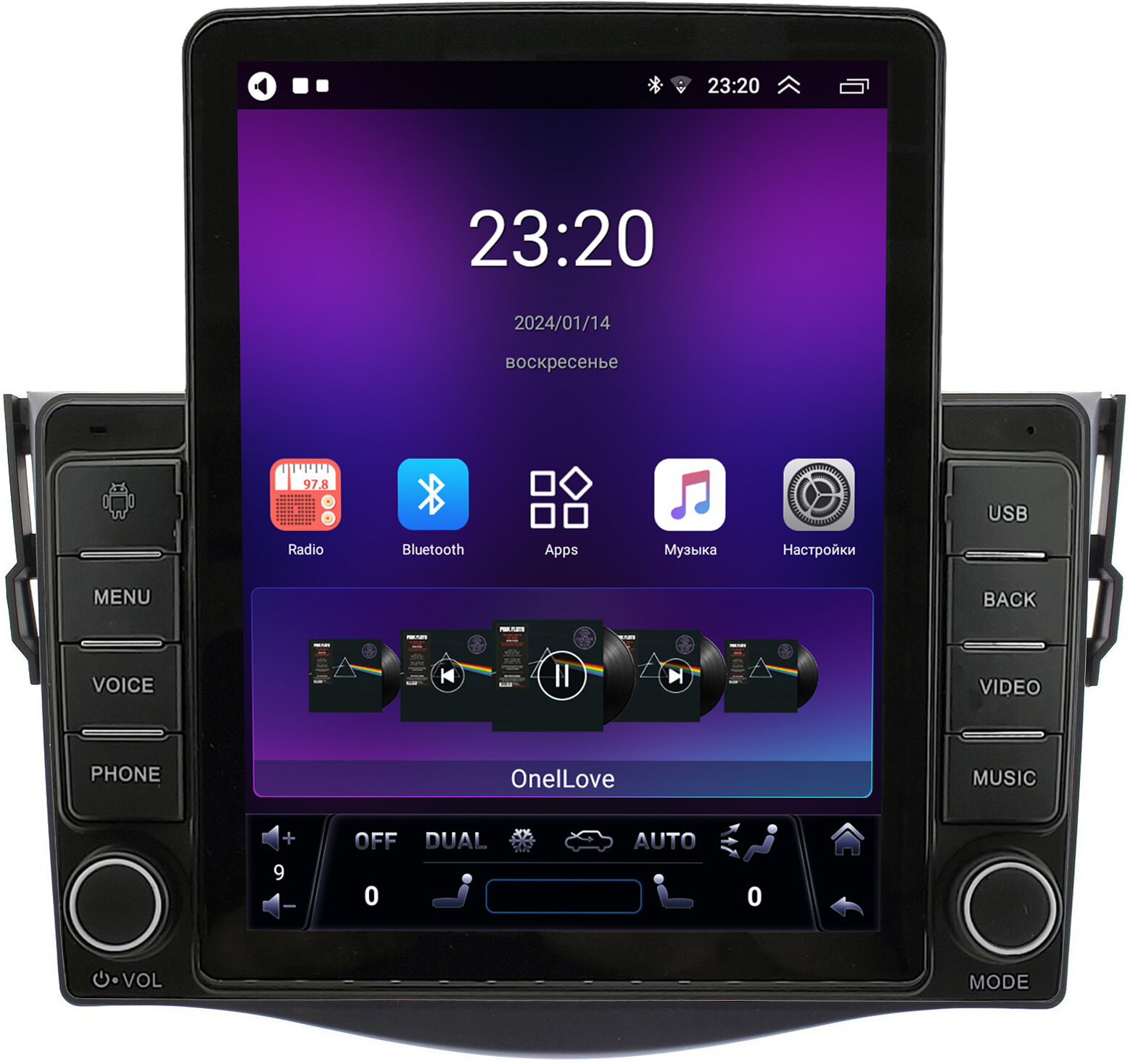 Штатная магнитола Toyota RAV4 3 (XA30) 2005-2016 Canbox GTR095-9086 на Android 10 (QLed, 4/64, DSP, CarPlay)
