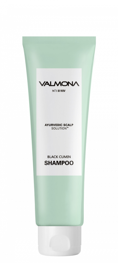 VALMONA Шампунь для волос аюрведа Ayurvedic Scalp Solution Black Cumin Shampoo, 100 мл