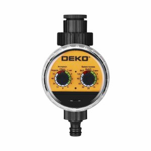 Таймер для полива электронный DEKO DKIT04 с шаровым механизмом