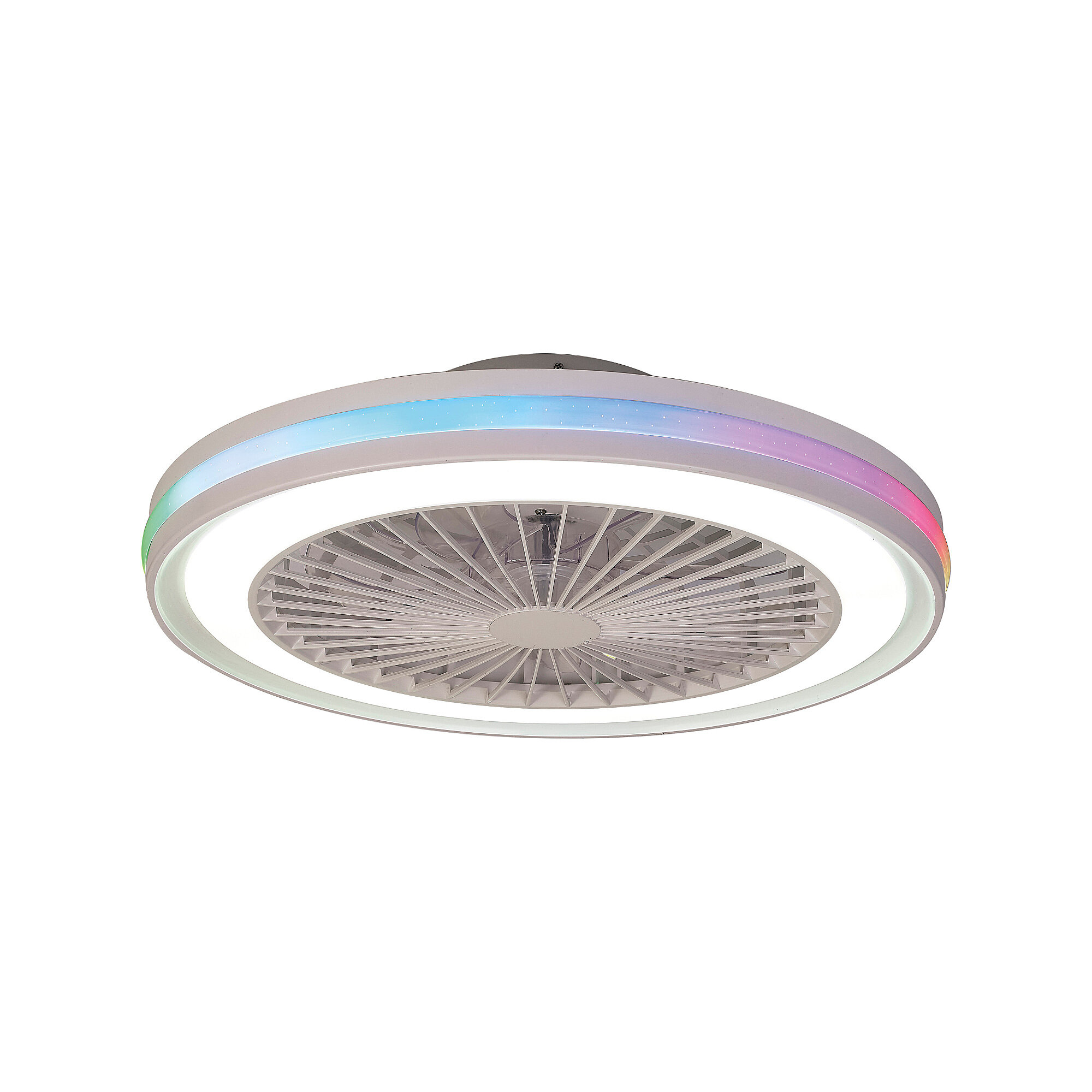 Люстра потолочная-вентилятор Mantra Gamer 8291, LED, 40Вт, кол-во ламп:1шт., Белый