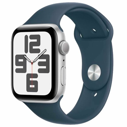 Смарт-часы Apple Watch SE 2023 40mm Silver Aluminum Case with Blue Sport Band размер ML MRE23 30999₽