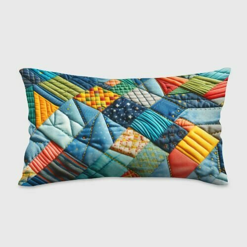 Лоскутное одеяло - пэчворк Подушка — фото 1