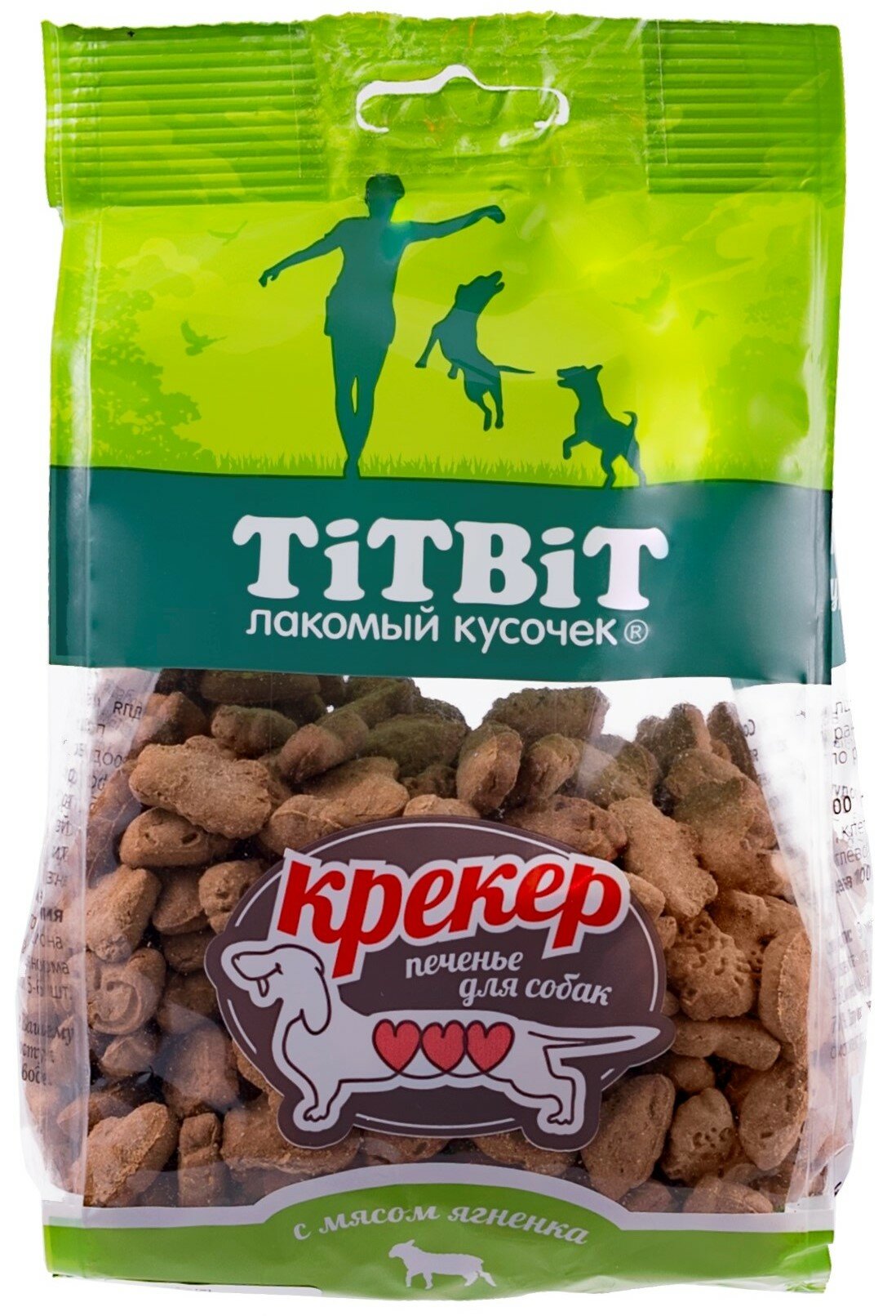 Лакомство TiTBiT Лакомый кусочек Крекер с ягненком для собак (250 г)