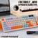 Игровая беспроводная мембранно-механическая клавиатура FreeWolf_M96, RGB подсвет...