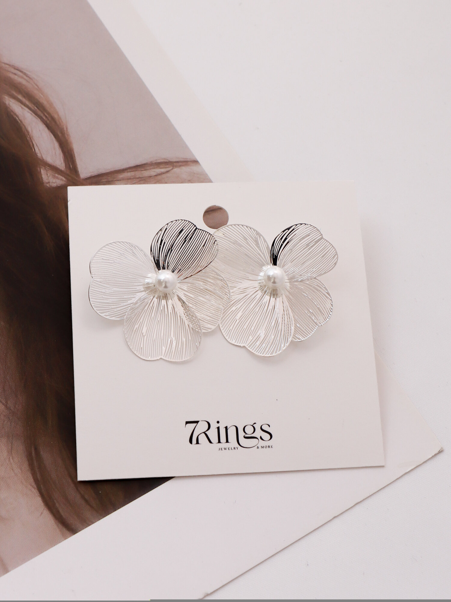 Серьги, жемчуг имитация, серебряный