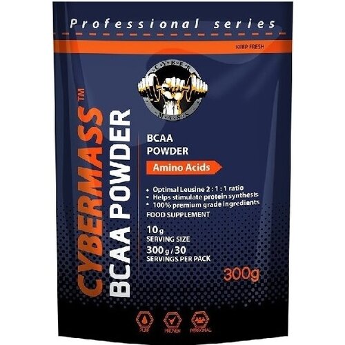 Аминокислоты BCAA (БЦАА) CyberMass BCAA Flavored (300 г) Яблоко cybermass bcaa 1200 120капс