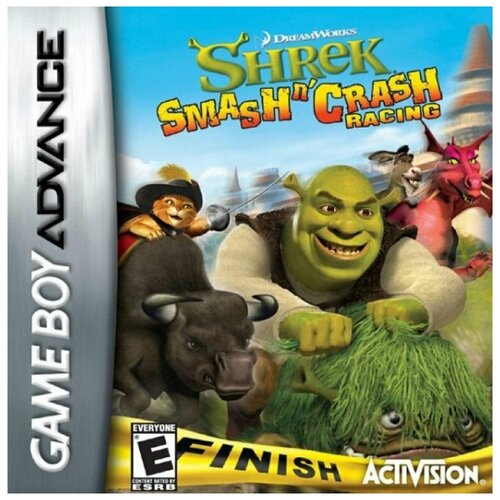 Shrek Smash n' Crash Racing (GBA) английский язык premier action soccer gba английский язык