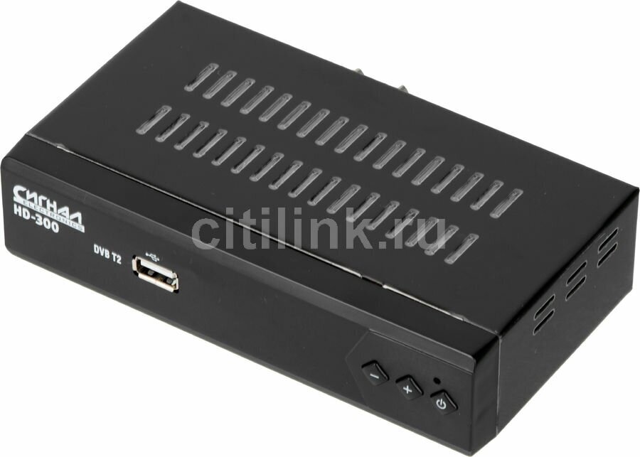 Ресивер DVB-T2 СИГНАЛ HD-300, черный [17300] - фото №19