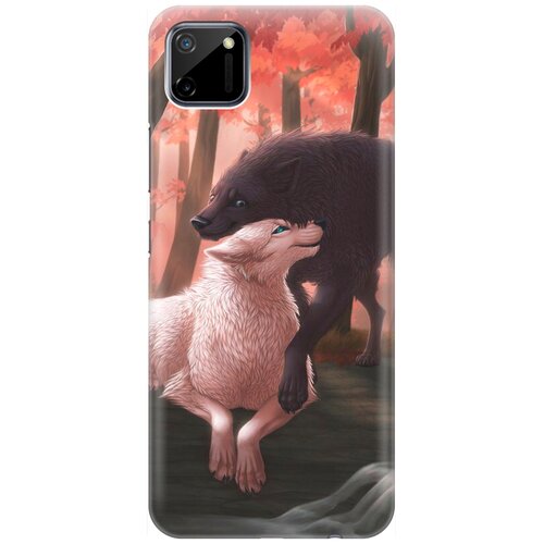 фото Re:pa накладка transparent для realme c11 с принтом "влюбленные волки"