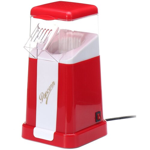 Аппарат для приготовления попкорна, бело-красный аппарат для попкорна centek ct 1446 2 2 л красный