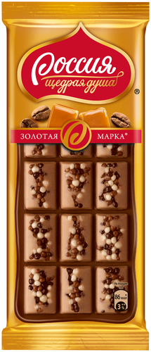 Шоколад Россия - Щедрая душа! Золотая марка молочный, карамельный и ...