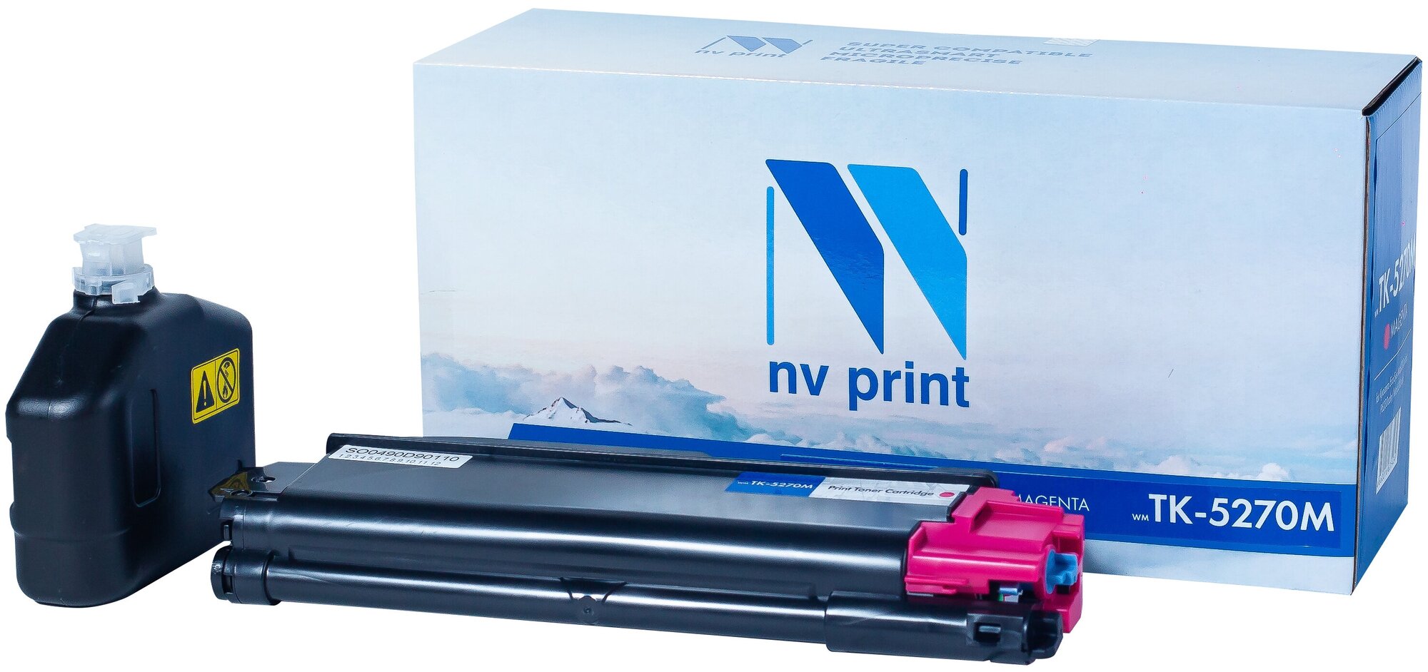 Тонер-картридж NV Print NV-TK5270M для Kyocera ECOSYS M6230, Kyocera ECOSYS P6230 (совместимый, пурпурный, 6000 стр.)