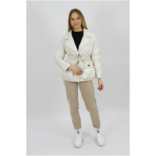 фото  куртка демисезонная, размер 46, белый 365 clothes