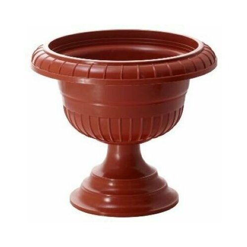 Вазон 28 см на ножке малый, терракот