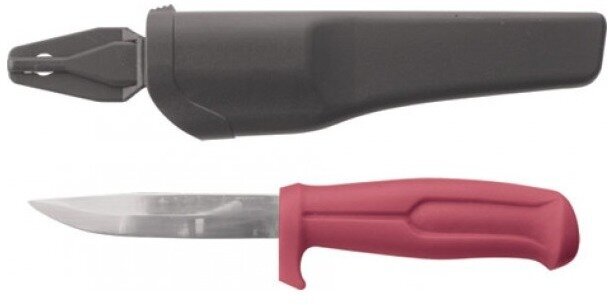Нож строительный, нержавеющая сталь, пластиковая ручка, длина лезвия 100 мм (10608) - фотография № 5
