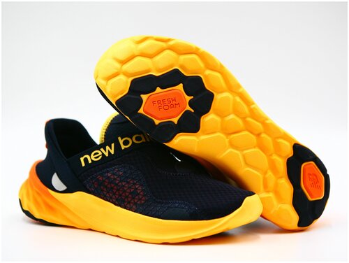 Кроссовки New Balance Fresh Foam, полнота D, размер 9US, оранжевый, черный