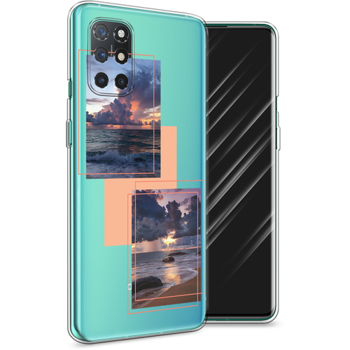 Силиконовый чехол на OnePlus 8T / ВанПлас 8Т Sky collage, прозрачный силиконовый чехол на oneplus 8t ванплас 8т sky collage прозрачный