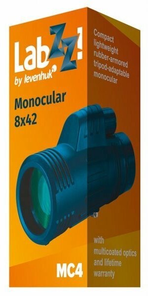 Монокуляр LEVENHUK LabZZ MC4, 8 x 42, зеленый [74097] - фото №17