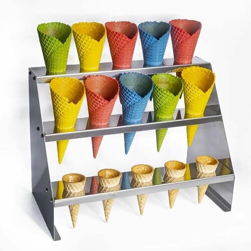 Подставка для рожков трехъярусная 15 ячеек 40 мм VTK Products