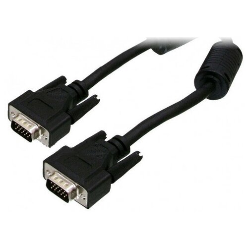 кабель vga 15m 15m 5bites apc 133 300 professional позолоченный 2 фильтра черный 30 метров Кабель 5bites VGA 15M / VGA 15M 15m APC-133-150 Black