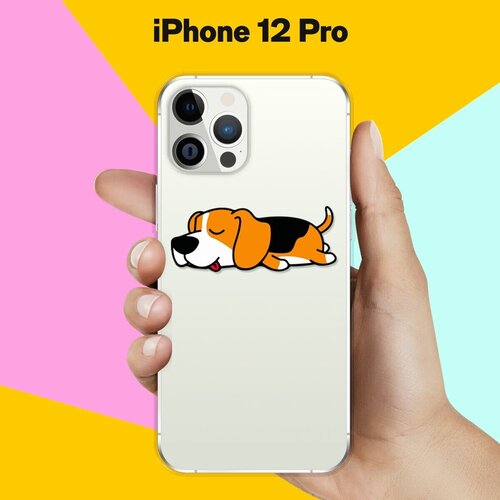 Силиконовый чехол Уставший бигль на Apple iPhone 12 Pro силиконовый чехол бигль на apple iphone 12 pro